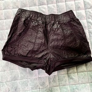 Black Eurotard trash bag shorts